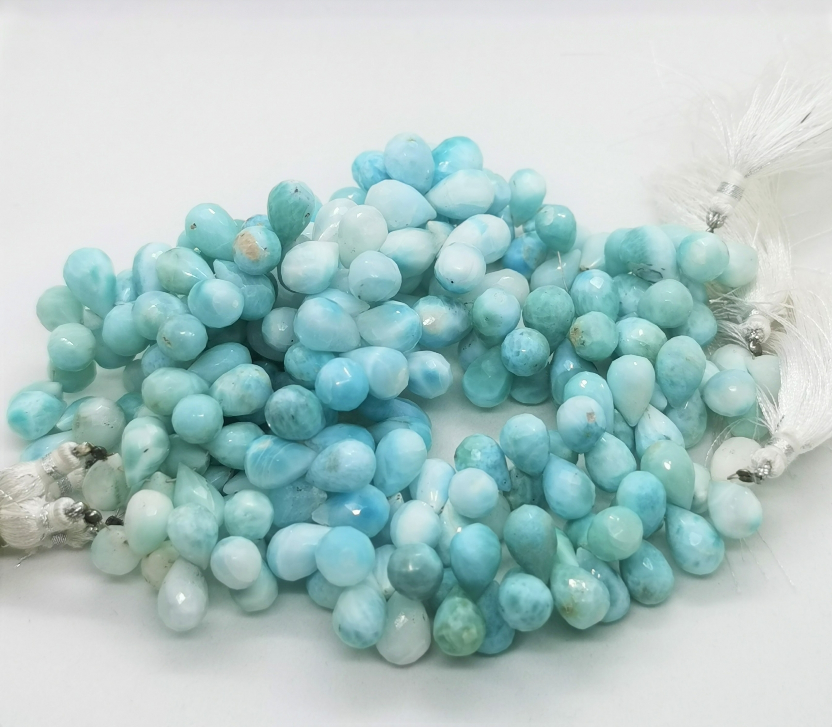 Larimar briolet (fatetat) turcoiz  